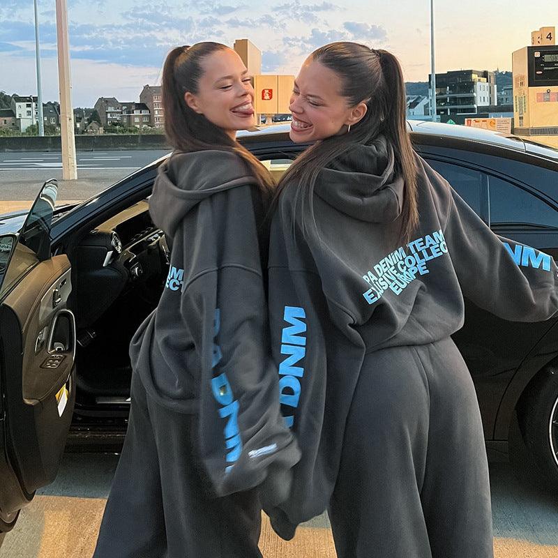 Velauras™ Yazı Baskılı Sweat Mont
