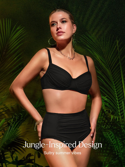Velauras™ Şekillendirici Buruşuk Balenli Bikini Üstü