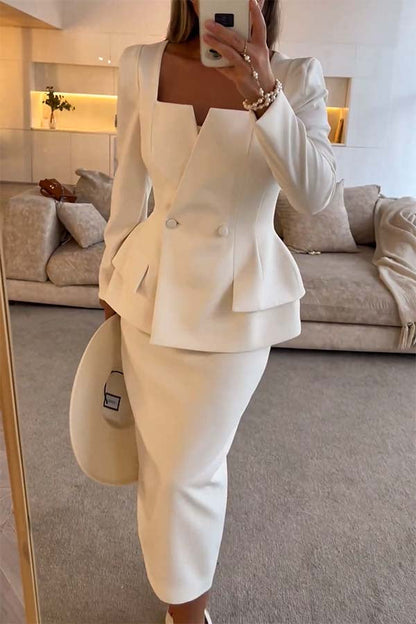Velauras™ Blazer Ve Kalem Etek Takımı