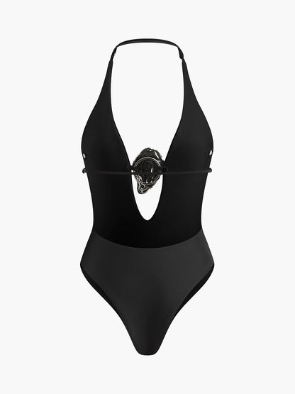 Velauras™ Plunge Halter Tek Parça Mayo