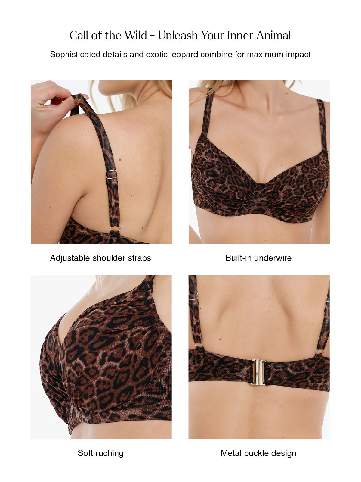 Velauras™ Şekillendirici Buruşuk Balenli Bikini Üstü