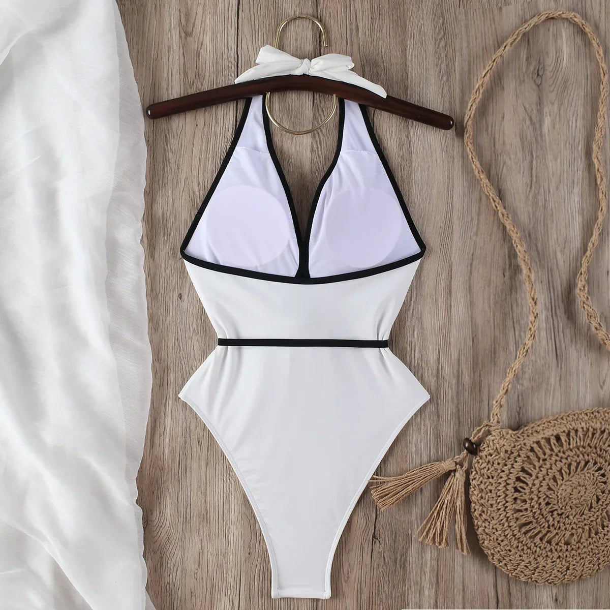 Velauras™ Çiçekli Halter Tek Parça Mayo