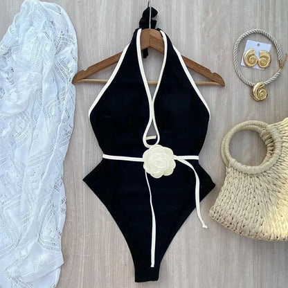 Velauras™ Çiçekli Halter Tek Parça Mayo