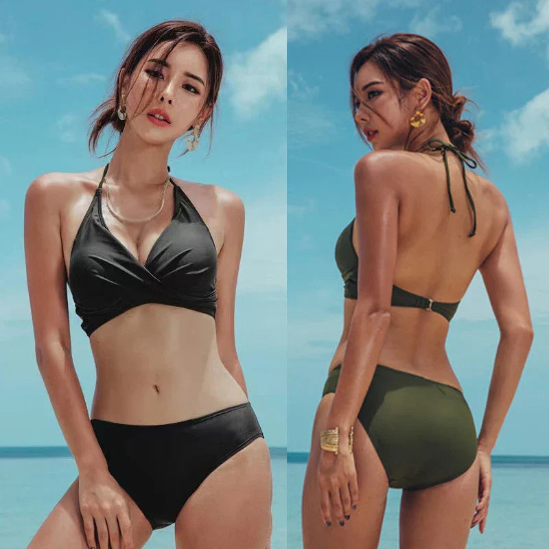 Velauras™ Düz Çapraz Push Up Bikini