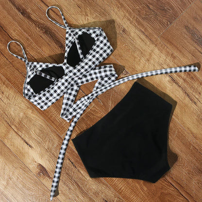 Velauras™ Yüksek Bel Çiçekli Bikini