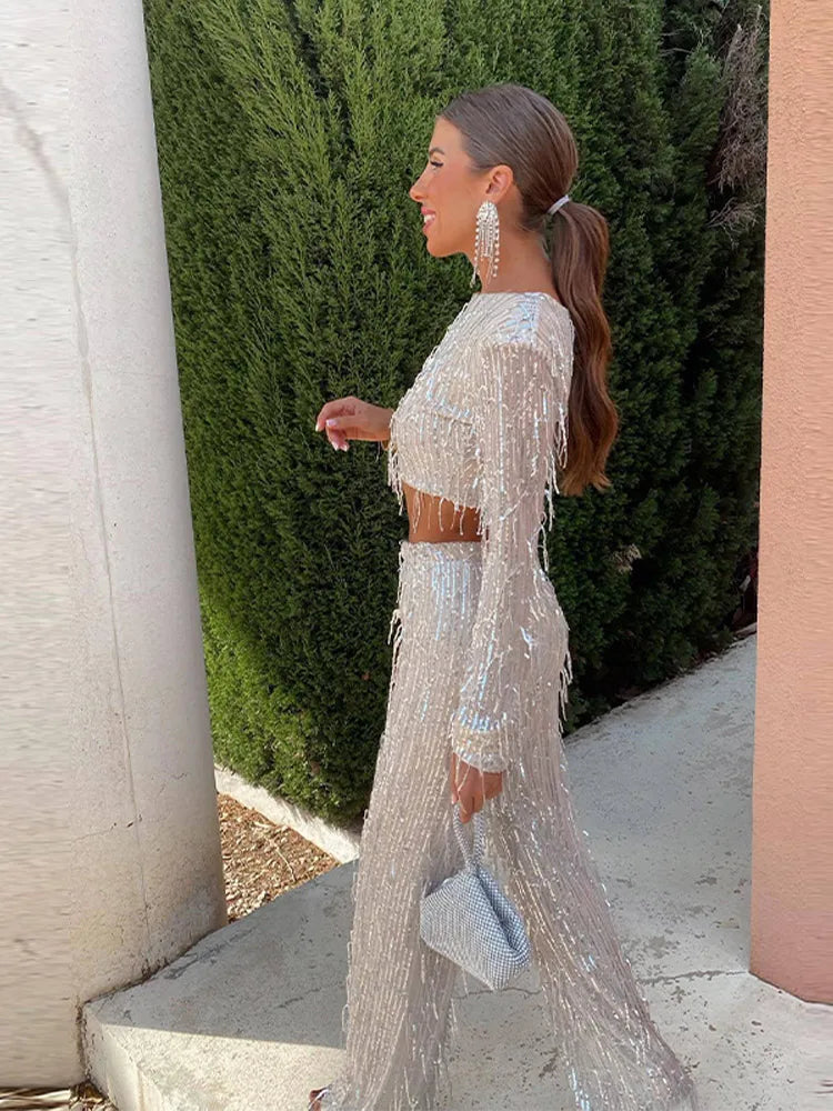 Velauras™ Kadın Kısa Üst Ve Pantolon Takımı