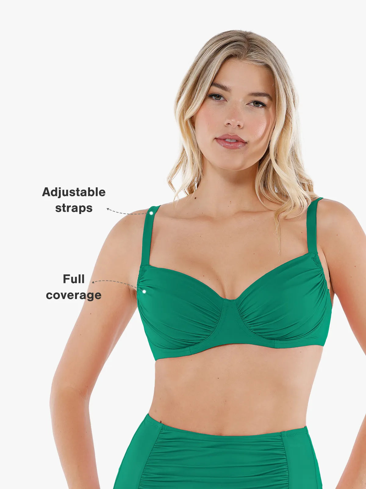 Velauras™ Şekillendirici Buruşuk Balenli Bikini Üstü