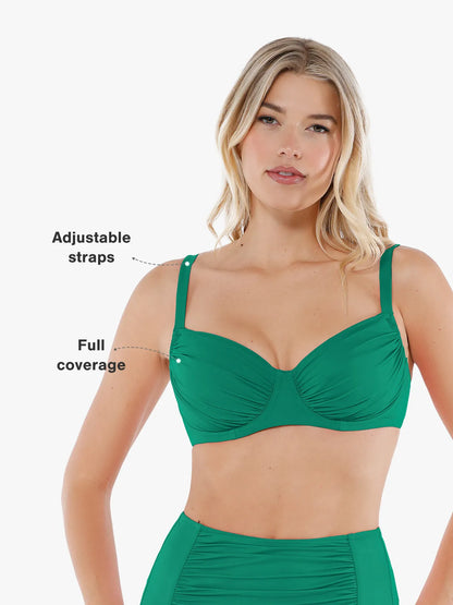 Velauras™ Şekillendirici Buruşuk Balenli Bikini Üstü