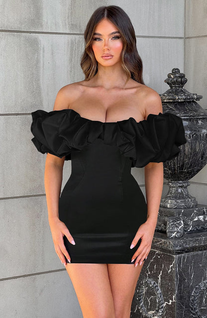 Velauras™ Allie Mini Elbise - Siyah