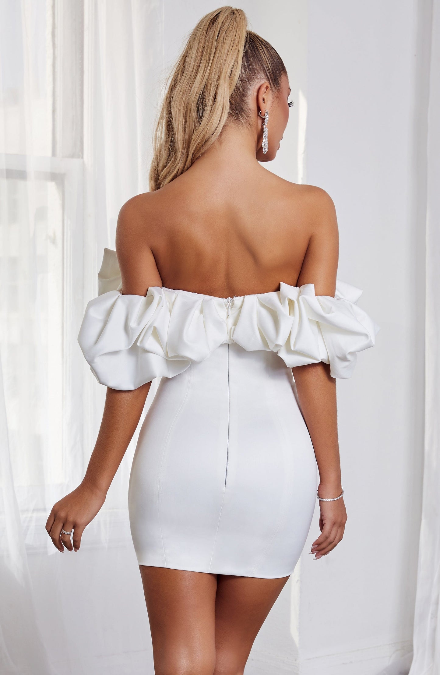 Velauras™ Allie Mini Elbise - Beyaz