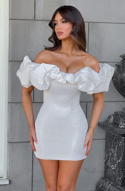 Velauras™ Allie Mini Elbise - Beyaz