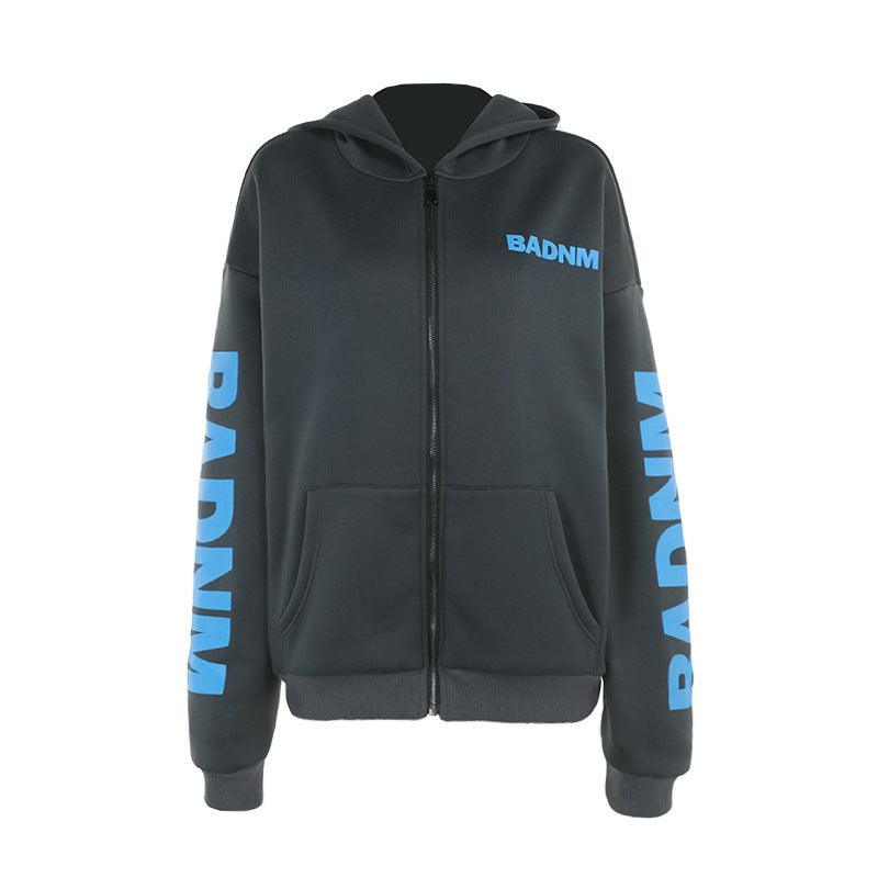 Velauras™ Yazı Baskılı Sweat Mont