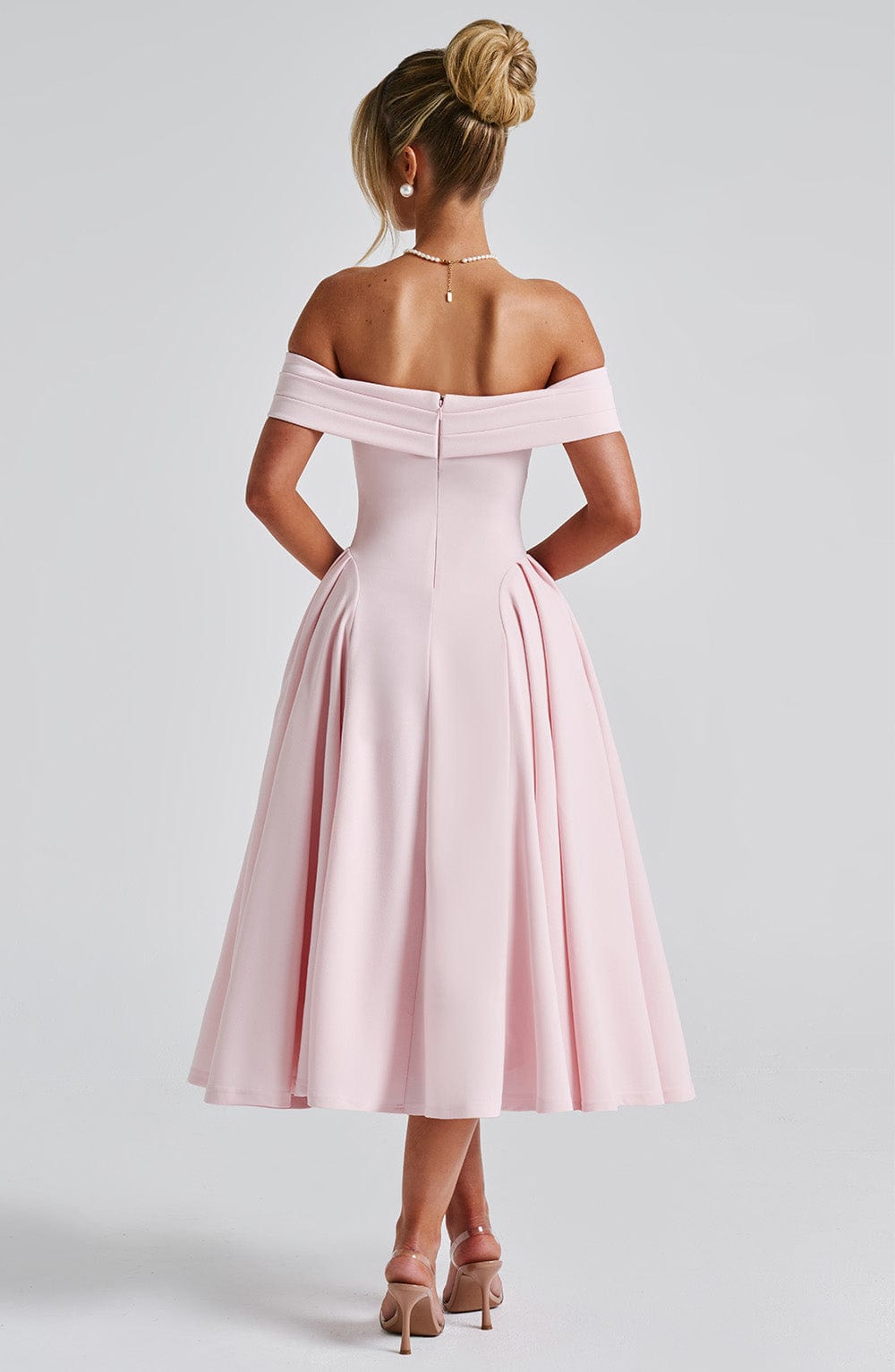 Velauras™ Miranda Midi Elbise - Allık