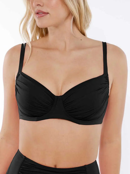 Velauras™ Şekillendirici Buruşuk Balenli Bikini Üstü