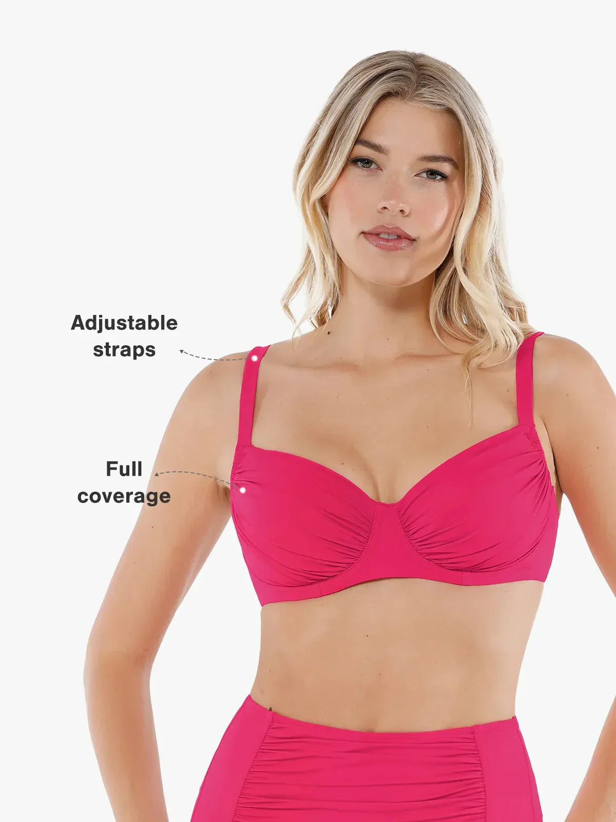 Velauras™ Şekillendirici Buruşuk Balenli Bikini Üstü