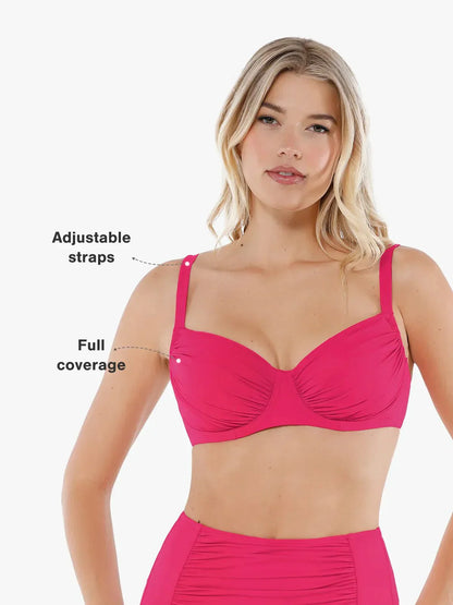 Velauras™ Şekillendirici Buruşuk Balenli Bikini Üstü