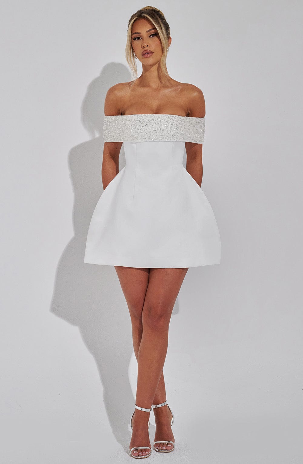Velauras™ Noelle Mini Elbise - Fildişi