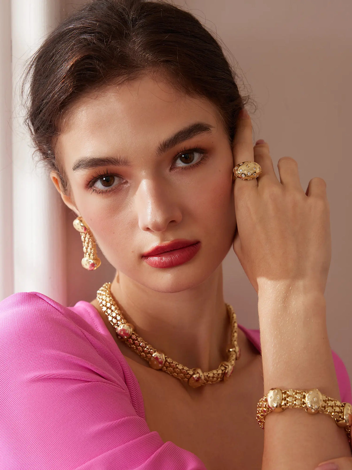 Gold Designer Jewelry Sets|NOOSGOP
