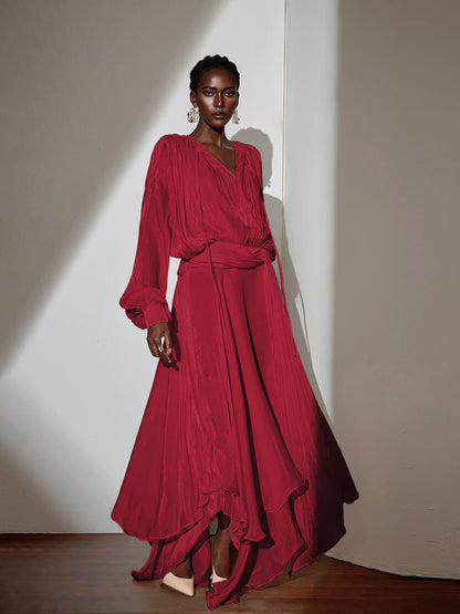 Satin Tie-Strap Maxi Dress|NOOSGOP