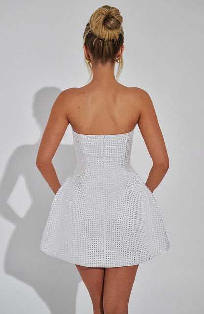 Velauras™ Paloma Mini Elbise - Fildişi
