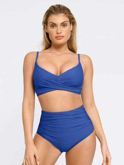 Velauras™ Şekillendirici Buruşuk Şekillendirici Bikini Üst Ve Alt Takımı