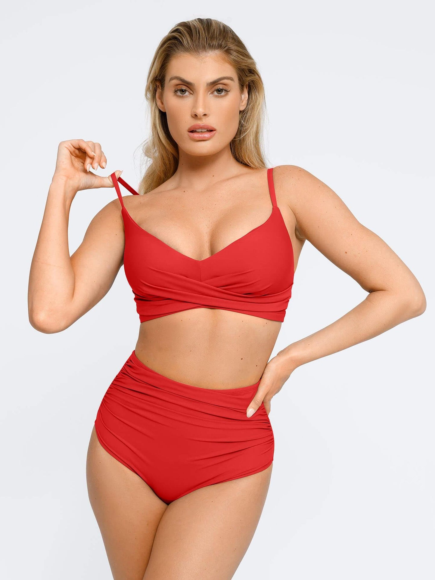 Velauras™ Şekillendirici Buruşuk Şekillendirici Bikini Üst Ve Alt Takımı